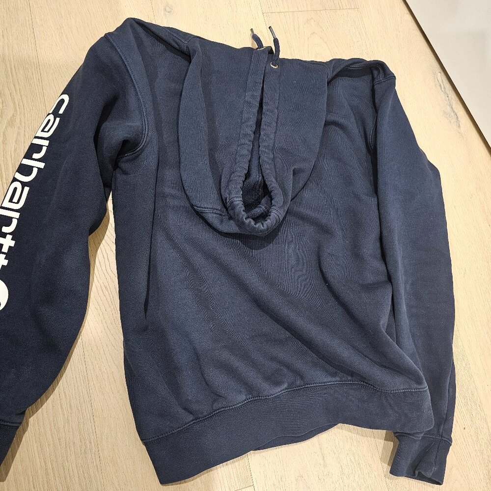 Carhartt K288 Sleeve Logo Hoodie – Men’s Small – New Navy – $59.99 Retail